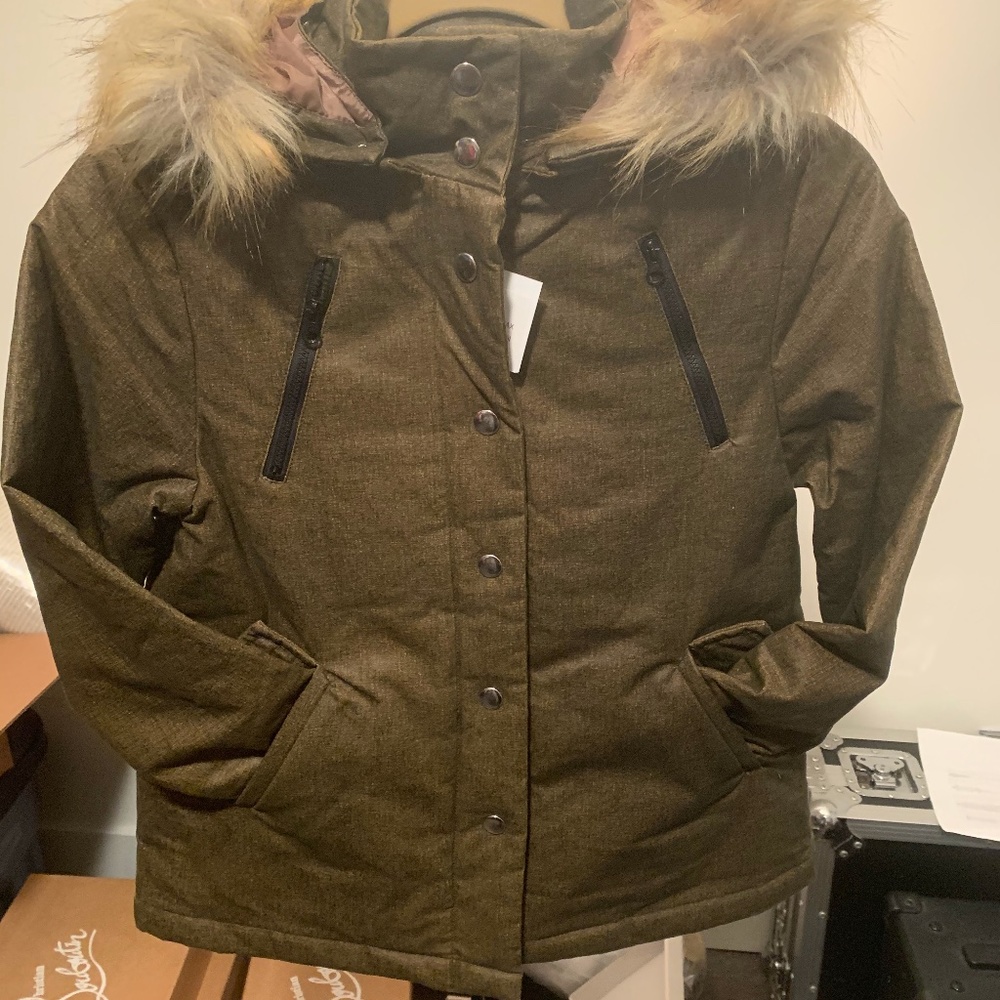 Anais&I Fur Hood Coat